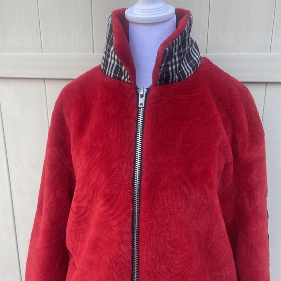 Men’s Long Sleeve Fuzzy Double Pocket Jacket - Picture 2 of 7